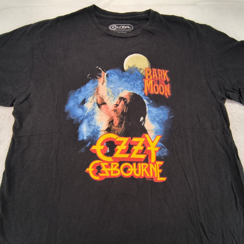 Ozzy Ozbourne Short Sleeve Band Graphic T Shirt Mens Size Large L Black